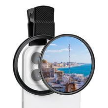 Carica l'immagine nel visualizzatore di Gallery, Filtro polarizzatore CPL, 52mm Clip-on Filtro Polarizzatore Circolare, Filtro CPL Universale, Obiettivo per Telefono Cel