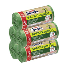 Carica l'immagine nel visualizzatore di Gallery, Domopak Spazzy Sacchi Nettezza Saccoverde 40Lt - 5 Confezioni da 20 Pezzi