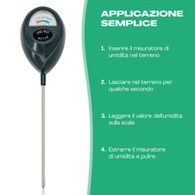 Carica l'immagine nel visualizzatore di Gallery, Netrox Misuratore Umidità Terreno per Piante e Vasi con Sensore Irrigazione