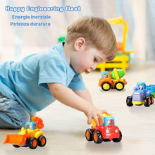 Carica l'immagine nel visualizzatore di Gallery, GoStock Auto Giocattoli Spingi e Vai in Auto Giocattoli di Veicoli di Costruzione Camion per Bambini Regalo per Bambino 