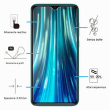 Carica l'immagine nel visualizzatore di Gallery, NEW'C Pellicola Vetro per Xiaomi Redmi Note 8 Pro, Redmi 9, Vetro Temperato