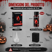 Carica l'immagine nel visualizzatore di Gallery, Sangue Finto Lavabile Trucchi Halloween Viso Make up Kit