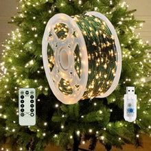 Carica l'immagine nel visualizzatore di Gallery, Luci a LED Luminose per Albero di Natale, Lucine LED Esterno a Batteria