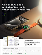 Carica l'immagine nel visualizzatore di Gallery, Caricatore Wireless per iPhone [Super Portatile] LISEN Stazione Ricarica per iPhone Apple Watch Airpods, Caricatore Mags