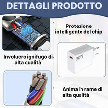 Carica l'immagine nel visualizzatore di Gallery, Caricabatterie rapido da 90 W per Xiaomi, con cavo USB C da 1 m, per adattatore da 90 W per Xiaomi Redmi Note 14 Pro,15T