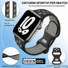 Carica l'immagine nel visualizzatore di Gallery, Cinturino Sportivo in Silicone Compatibile con Apple Watch 49mm 46mm 45mm 44mm 42mm per Uomo e Donna Leggero per Ultra 3