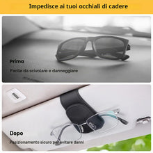 Carica l'immagine nel visualizzatore di Gallery, Porta Occhiali Auto 2 Pezzi, Magnetico Clip Portaocchiali Auto, Universal Soporte para Gafas de sol para Visera de Coche