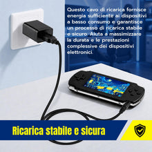 Carica l'immagine nel visualizzatore di Gallery, Cavo Ricarica USB per PSP 1000 2000 3000 E1000, Alimentatore 1m DC 4.0x1.7mm