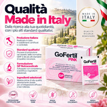 Carica l'immagine nel visualizzatore di Gallery, GoFertil® Pink GP Nutraceuticals Myo inositolo – Inositolo e Acido Folico per la Fertilità Femminile | myo inositol per 