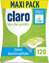 Carica l'immagine nel visualizzatore di Gallery, claro Classic Pastiglie ecologiche per lavastoviglie, 120 lavaggi