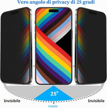 Carica l'immagine nel visualizzatore di Gallery, Mothca Vetro Temperato Privacy Opaco per iPhone 16 Pro Max, Full Coverage Incisione Nanostrutturata, Anti-Impronte e Ant
