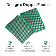 Carica l'immagine nel visualizzatore di Gallery, ELEGOO Basetta Millefori Scheda Prototipo PCB Circuito Board 32 Pezzi