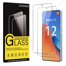 Carica l'immagine nel visualizzatore di Gallery, Coiwxmoi 2 Pezzi Vetro Temperato per Xiaomi Redmi 12 4G/5G, Pellicola Protettiva Durezza 9H Anti-Graffio Anti-impronte S