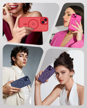 Carica l'immagine nel visualizzatore di Gallery, TOCOL Cover Magnetica per iPhone 15 6,1 Pollic, Compatibile con MagSafe, Protezione Fotocamera Integrata, Custodia Antiu