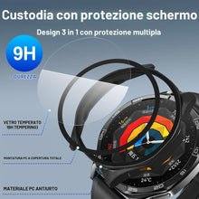 Carica l'immagine nel visualizzatore di Gallery, Diruite 2 Pezzi Cover per HUAWEI Watch GT 5 46mm Custodia Protettiva HD Antigraffio PC Custodia Vetro Temperato Pellicol
