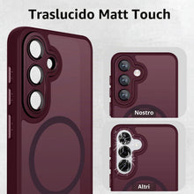 Carica l'immagine nel visualizzatore di Gallery, Magnetica Cover per Samsung Galaxy S25 Compatibile con MagSafe, Custodia per Samsung Galaxy S25 Traslucida Opaca Posteri