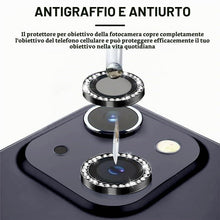 Carica l'immagine nel visualizzatore di Gallery, Pellicola Fotocamera per iPhone 13/13 mini,Posteriore Obiettivo Protezione Vetro Temperato,HD Trasparente Lente Schermo,