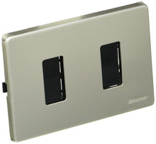 Carica l'immagine nel visualizzatore di Gallery, BTicino S503/12XS Magic Kit Supporto e Placca, 2 Moduli, Alluminio