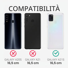 Carica l'immagine nel visualizzatore di Gallery, kwmobile Custodia Compatibile con Samsung Galaxy A21s Cover - Back Case per Smartphone in Silicone TPU - Protezione Gomm