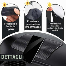 Carica l'immagine nel visualizzatore di Gallery, 2 pezzi Tappetino Antiscivolo Auto in PU con Design a Griglia, Universale per Cruscotto, Ideale per Auto e Come Regalo, 