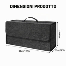 Carica l'immagine nel visualizzatore di Gallery, Organizer Bagagliaio Auto Pieghevole,Borsa Portaoggetti Auto in Feltro,Scatola Portaoggetti Antiscivolo per Scarpe e Acc
