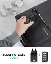 Carica l'immagine nel visualizzatore di Gallery, Caricatore USB,4Porto Presa USB 40W QC3.0 Alimentatore USB Caricabatterie Cellulare Rapido Caricatore Multiplo Per iPhon