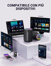 Carica l'immagine nel visualizzatore di Gallery, UOHHBOE Cassa Bluetooth Portatile 15W Potente IPX5 con Luci RGB