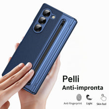 Carica l'immagine nel visualizzatore di Gallery, Custodia per Galaxy Z Fold 5 con penna stilo e slot per penna, cover protettiva con cerniera, protezione per lo schermo 