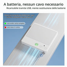Carica l'immagine nel visualizzatore di Gallery, Lampada a Batteria Senza Corrente, Ricaricabile Plafoniera LED Soffitto con Sensore di Movimento, Luci Senza Filo per Ba