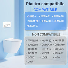 Carica l'immagine nel visualizzatore di Gallery, Placca di Comando WC per Geberit Sigma 01/20/30/21,Nero Opaco