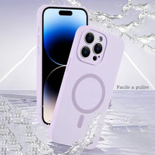 Carica l'immagine nel visualizzatore di Gallery, Mixroom - Custodia Cover per iPhone 12 Pro Max in Tpu silicone liquido morbido compatibile con MagSafe accessori con cer