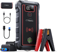Carica l'immagine nel visualizzatore di Gallery, YABER Avviatore Batteria per Moto/Auto, 1600A 20000mAh Emergenza...