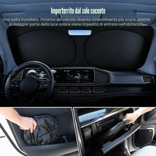 Carica l'immagine nel visualizzatore di Gallery, D-Lumina Parasole per Parabrezza Auto, Parasole Auto Parabrezza Interno, Resistente ai Raggi UV, Pieghevole e Portatile,