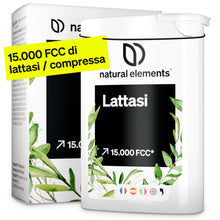 Carica l'immagine nel visualizzatore di Gallery, Lattasi 15.000 FCC Compresse – 100 Mini Compresse ad Alto Dosaggio – Per Intolleranza al Lattosio – Digestione di Latte 