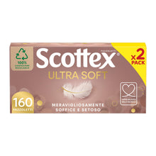 Carica l'immagine nel visualizzatore di Gallery, Scottex Ultra Soft Box Fazzoletti di carta, 160 Pz, 2 Box da 80 Fazzoletti