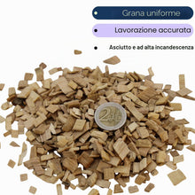Carica l'immagine nel visualizzatore di Gallery, Trucioli di faggio da 1000 g – chip per barbecue per pesce, carne e affumicatori, BBQ Woodchips grana (4 – 10 mm) legno 