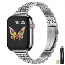 Carica l'immagine nel visualizzatore di Gallery, Fullmosa Cinturino Acciaio per Apple Watch 40mm/42mm Serie 12 11 10/41mm