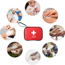 Carica l'immagine nel visualizzatore di Gallery, HONYAO® Kit di Pronto Soccorso Portatile 90 Pezzi, Mini Kit Primo Soccorso, Borsa Pronto Soccorso per Casa Auto Viaggio 