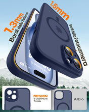 Carica l'immagine nel visualizzatore di Gallery, TOCOL Cover Magnetica per iPhone 15 6,1 Pollic, Compatibile con MagSafe, Protezione Fotocamera Integrata, Custodia Antiu