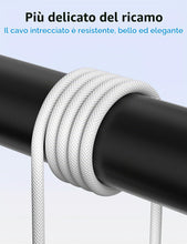 Carica l'immagine nel visualizzatore di Gallery, Cavo intrecciato per Carplay per iPhone 17e 18 Pro Max 16 15 1m,18W 3A Cavo