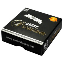 Carica l'immagine nel visualizzatore di Gallery, 100 Derby Lamette da Barba Derby Premium Black