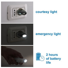 Carica l'immagine nel visualizzatore di Gallery, Electraline 58310 Torcia d'Emergenza Automatica con Funzione Luce di Cortesia, Nero