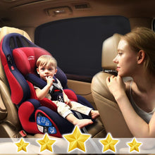 Carica l'immagine nel visualizzatore di Gallery, Trusiel Tendine Parasole Auto Bambini, Confezione Da 2, Nere, per Oscuramento Vetri, Protegge il Bambino Animali Domesti