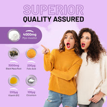 Carica l'immagine nel visualizzatore di Gallery, Myo-Inositol Complex 120 compresse vegane da 7000 mg per porzione con radice di maca nera, cromo, acido folico e vitamin