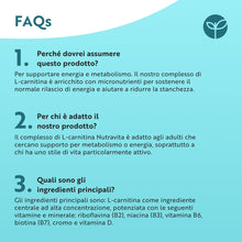 Carica l'immagine nel visualizzatore di Gallery, Nutravita L-Carnitina - 150 Capsule Vegane