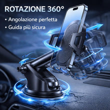 Carica l'immagine nel visualizzatore di Gallery, Porta Cellulare Auto [Ventosa Potente] Supporto Telefono Auto Universale