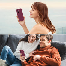 Carica l'immagine nel visualizzatore di Gallery, Cover per Samsung Galaxy A35 5G con 2 Pezzi Vetro Temperato, Custodia Silicone Liquido con Morbida Microfibra, [Tocco Se