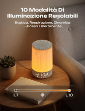 Carica l'immagine nel visualizzatore di Gallery, Sveglia Da Comodino, Sveglia Luminosa, 30 Suoni Rilassanti