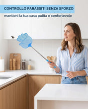 Carica l'immagine nel visualizzatore di Gallery, Set da 3 Scacciamosche Telescopici Stabili 28–65 cm, Design a Forma di Mano, Manico in Acciaio Inossidabile, Lunghezza R