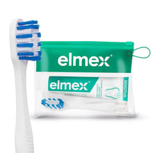 Carica l'immagine nel visualizzatore di Gallery, Mini Dentifricio Viaggi Elmex, Mini Spazzolino da denti Sensibili, Kit Viaggio - Protezione e Rafforzamento dello Smalto
